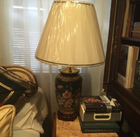 Pink Floral Lamp